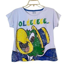 Disney Jose Carioca Graphic Girls T-Shirt Size Medium